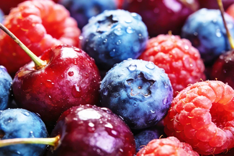 Framboise bleue & cerise